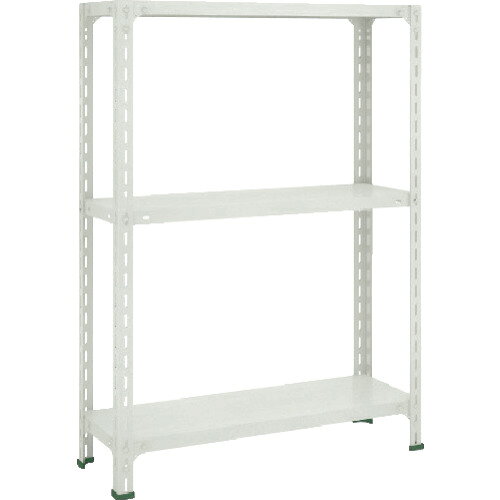 オレンジブック トラスコ中山　TRUSCOTRUSCO スチールラック 軽量ボルト式棚 1500X600XH1200 3段 ネオグレー 〔品番:45W13〕[ 注番:5108284]特長●4方からの出し入れがしやすく、棚板の上下面4面は振れ止め金具付で丈夫です。●棚板は当社独自のW折り曲げ加工により強度が20%アップしています。（3V・3Xは除く）仕様●間口(mm)：1515●奥行(mm)：615●高さ(mm)：1204●有効間口(mm)：1426●色：ネオグレー●棚段数(段)：3●均等積載量(kg/段)：100●最大積載量(kg/台)：1000●棚板調整ピッチ(mm)：50●組立目安：2人30分●単体型/連結型：単体型仕様2●有効間口寸法は、間口-74mm材質/仕上●本体:スチール（粉体塗装）●ベース:ポリプロピレン（再生材100％使用）セット内容/付属品●L型アングル4本・棚板3枚（品番：5W）・振止金具16枚・樹脂ベース4個・ボルトナット80S注意●集中荷重になりますと耐荷重能力は半減します。必ず均等に荷重を分布させてご使用ください。原産国（名称）日本JANコード4989999721980本体質量32.5kgオレンジブック トラスコ中山　TRUSCOTRUSCO スチールラック 軽量ボルト式棚 1500X600XH1200 3段 ネオグレー 〔品番:45W13〕[注番:5108284][本体質量：32.5kg]分類》物流・保管用品》物品棚》軽量棚（50〜120kg）☆納期情報：仕入れ先通常在庫品 (欠品の場合有り)