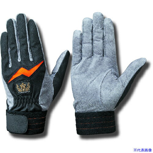 ■トンボレックス 消防団ポンプ操法グローブ E232BKGSS(5217813)[送料別途お見積り][法人限定][掲外取寄]