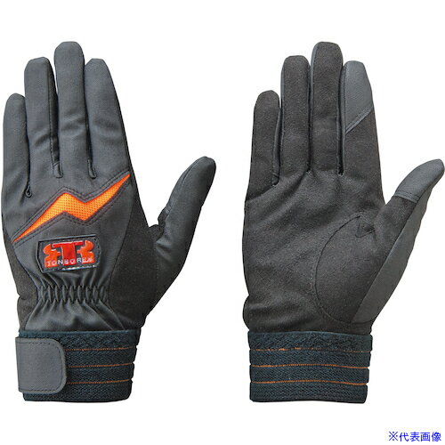 オレンジブック トラスコ中山　TRUSCOトンボレックス スマホ対応 人工&合皮手袋 〔品番:E231R3L〕[ 注番:5219429]特長●手袋を装着したままスマホ等のタッチパネルの使用が可能で、甲側にはストレッチ通気性のある合成皮革、掌側には摩耗強度に優れた人工皮革を使用しています。仕様●色：ブラック×オレンジ●サイズ：3L●全長(cm)：24●手のひら周り(cm)：23●厚さ(mm)：甲側0.5〜0.6　掌側0.7〜0.8仕様2材質/仕上●本体甲側、指マチ 合成皮革（0.5〜0.6mm）　●本体掌側 人工皮革アマーラ（0.7〜0.8mm）　●親指先、人差し指先 タッチパネル対応合成皮革（0.5〜0.6mm）　●甲ニット ポリエステルセット内容/付属品注意●寸法は許容量±3％原産国（名称）ベトナムJANコード4562319138196本体質量70gオレンジブック トラスコ中山　TRUSCOトンボレックス スマホ対応 人工&合皮手袋 〔品番:E231R3L〕[注番:5219429][本体質量：70g]分類》保護具》作業手袋》合成皮革・人工皮革手袋☆納期情報：メーカー取り寄品（弊社より発送）