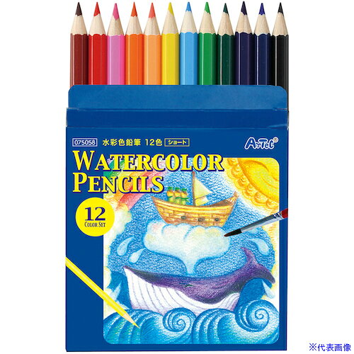 オレンジブック トラスコ中山　TRUSCOArTeC 水彩色鉛筆 12色ショート(75058) 〔品番:75058〕[ 注番:5220145]特長●水に溶ける色鉛筆でお絵かきしよう。発色がよく、なめらかな描き味です。仕様仕様2材質/仕上●木、グラファイトセット内容/付属品●カラー/茶、赤、桃、橙、薄橙、黄、青、黄緑、緑、紫、紺、黒注意原産国（名称）中国JANコード4521718750583本体質量36gオレンジブック トラスコ中山　TRUSCOArTeC 水彩色鉛筆 12色ショート(75058) 〔品番:75058〕[注番:5220145][本体質量：36g]分類》オフィス・住設用品》文具・事務用品》筆記具☆納期情報：オレンジブック掲載以外でメーカー直送品【法人限定＝会社名ご記入お願い致します。】