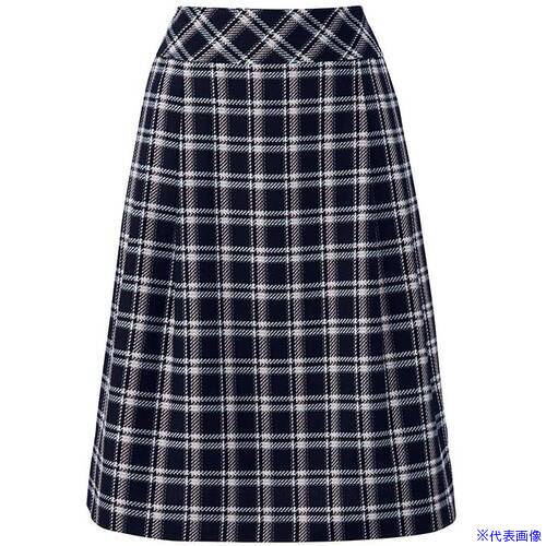 ■GROW ティアラ・チェックタックスカート紺系15 GSKL1963K515(5220849)[送料別途お見積り][法人限定][..