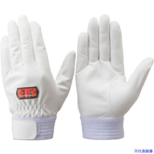 ■トンボレックス 人工皮革製手袋 当て無しタイプ ホワイト EREX21WLL(5221051)[送料別途お見積り][法人..
