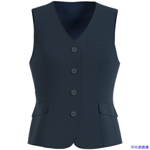 ■GROW 杢ドット・ニットベスト紺系09 GVEL2252K309(5222475)[送料別途お見積り][法人限定][掲外取寄](4)