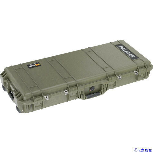 オレンジブック トラスコ中山　TRUSCOPELICAN ロングケース キャスター付 1700 OD 968×406×155 〔品番:0170000000130〕[ 注番:5256446]特長●ペリカンケースは高い気密性・防水性と耐衝撃性、耐圧性、防じん性を兼ね備えた、タフボディーのツールケースです。●過酷な環境を耐えうる、世界で最もタフなケースとして世界各国の官公庁、警察、軍隊で正式採用され、多くのプロフェッショナルに信頼されています。●産業界においても、精密機器の搬送・運搬用に広く用いられています。●長尺タイプの大型プロテクターツールケースです。●ケース内部と外部との圧力差を自動的に調整するバルブにより、気圧変化のある環境でもケースの開閉を支障なく行えます。用途●各種精密機器などの安全な運搬、保管に。仕様●色：OD●外形寸法(mm)間口：968●外形寸法(mm)奥行：406●外形寸法(mm)高さ：155●有効内寸(mm)間口：908●有効内寸(mm)奥行：343●有効内寸(mm)高さ：133●タイプ：ウレタンフォーム付●フタの深さ(mm)：44●底の深さ(mm)：89●使用温度(℃)：−40〜99仕様2●外寸(間口×奥行×高さ)：968×406×155mm●有効内寸(間口×奥行×高さ)：908×343×133mm●キャスター付●南京錠取付穴径：8.0mm(南京錠別売)●保護等級：IP67●自動気圧調整バルブ●ダブルスローラッチ●Oリング(ネオブレン)●南京錠を通す穴付●ツインリブ構造材質/仕上●本体:耐衝撃性樹脂（コポリマーポリプロピレン）セット内容/付属品注意●ウレタンフォームに切り込みはありません。原産国（名称）アメリカJANコード本体質量7.7kgオレンジブック トラスコ中山　TRUSCOPELICAN ロングケース キャスター付 1700 OD 968×406×155 〔品番:0170000000130〕[注番:5256446][本体質量：7.7kg]《包装時基本サイズ：990×460×180》〔包装時質量：50g〕分類》手作業工具》工具箱》プロテクターツールケース☆納期情報：仕入れ先通常在庫品 (欠品の場合有り)