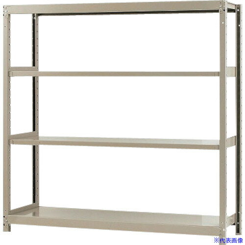 ■北島 軽中量200K単体W1500XD300XH1500アイボリー4段 T200150301504(5258737)[法人限定][外直送元]
