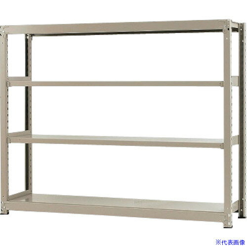 オレンジブック トラスコ中山　TRUSCO北島 中量300K単体W1800XD750XH1500ニューアイボリ—4段 〔品番:T300180751504〕[ 注番:5259885]特長●ボルトレスで組立が簡単しかも1段／耐荷重が300kgで...