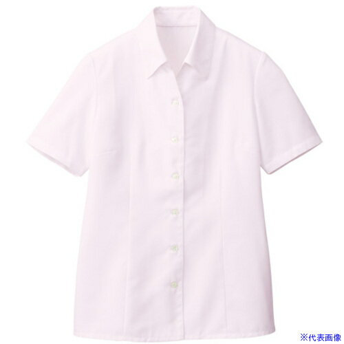 ■GROW ブラウス シャツ レディース 開襟 半袖 ピンク 5号 GBSL1251D105(5281882)[送料別途お見積り][法..