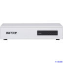 ■BUFFALO 10/100Mbps対応 スイッチングHub 金属筐体/電源内蔵モデル 5ポート ホワイト LSW4TX5NSWHD(5327133)