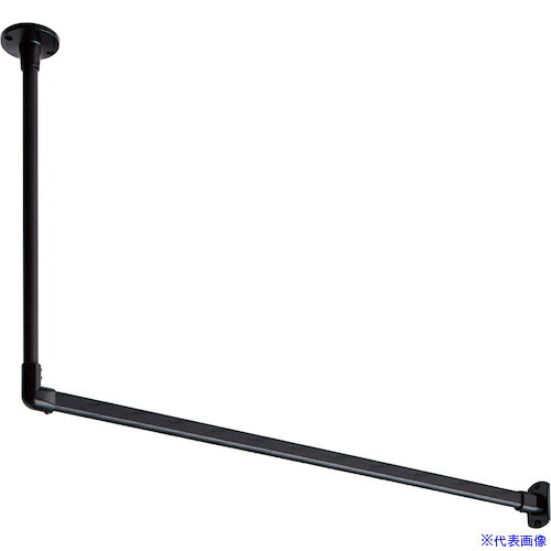 ■TOSO ハンギングバーH‐1天井付けLタイプセット ブラック W1400XH450 30017027(5346468)[送料別途お見..