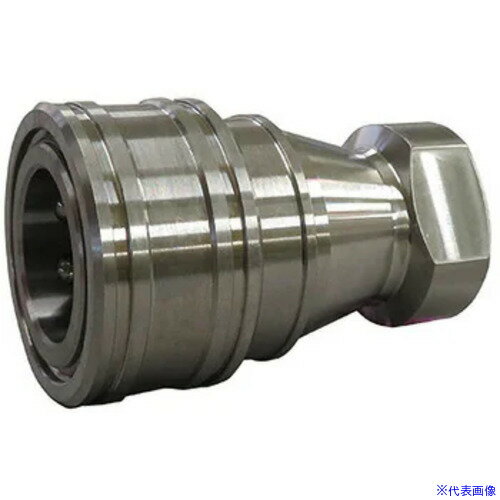 Air Tools - ■NKCカップリング KS型カップリングソケット(SUS304) Rc1−1/4 メネジ KS10SS(5357812)[送料別途お見積り][法人限定][掲外取寄]