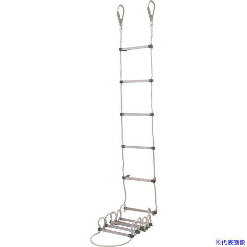 ■ハセガワ 蛍光避難はしご 3階用 8.5m(テラス用フック付き)(30160) BPC8.5(5357932)[送料別途見積り][法人・事業所限定][外直送]
