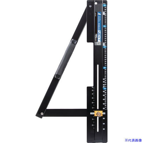 ■シンワ 丸ノコガイド定規 たためるエルアングルNext45cm 角度切断機能付 73121(5365203)