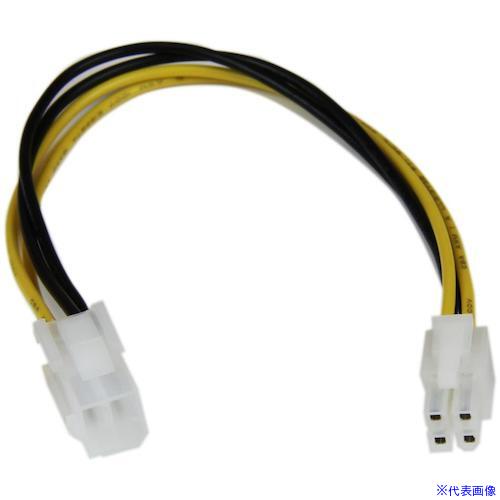 ■スターテック PC電源ケーブル/ATX12V電源延長/20cm/4-4ピン/オス-メス ATXP4EXT(5374267)[法人・事業所限定][外直送元]