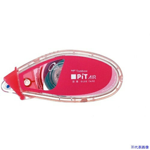 ■Tombow テープのり ピットエアーミニ ピンク PNEASC80(5382109)×5[送料別途お見積り][法人限定][掲外..