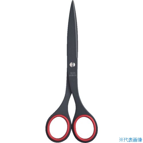 ■ALLEX 事務用はさみ(中)フッ素コート S−165F レッド 11150R(5383470)