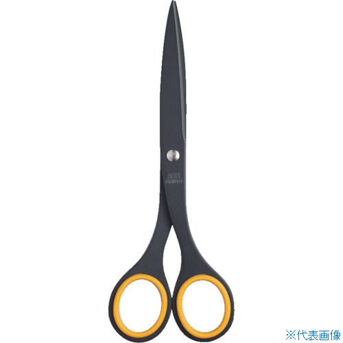 ■ALLEX 事務用はさみ(中)フッ素コート S−165F イエロー 11150Y(5383476)