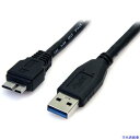 ■スターテック USB 3.0ケーブル/50cm/Type‐A - Micro-B/5Gbps/オス-オス/ブラック/マイクロB USB3AUB50CMB(53...