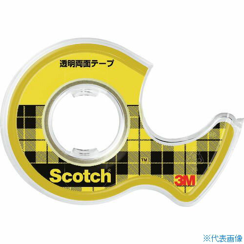 ■3M スコッチ 透明両面テープ小巻 12mmX6m 巻芯径25mm W12(5422809)
