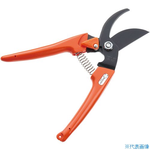 オレンジブック トラスコ中山　TRUSCOサボテン レディース剪定鋏 〔品番:1201O〕[ 注番:5426724]特長●女性の手に使いやすいコンパクトサイズです。●フッ素樹脂加工で刃にヤニシブがつきにくくお手入れ簡単です。用途●庭木・果樹の剪定作業に。仕様●切断能力(mm)：10●刃長(mm)：48●全長(mm)：170●タイプ：バイパスタイプ●色：オレンジ●刃部材質：刃物鋼仕様2材質/仕上●刃部：刃物鋼　●グリップ：塩化ビニールセット内容/付属品注意原産国（名称）日本JANコード4976365120119本体質量128gオレンジブック トラスコ中山　TRUSCOサボテン レディース剪定鋏 〔品番:1201O〕[注番:5426724][本体質量：128g]《包装時基本サイズ：260×80×30》〔包装時質量：140g〕分類》園芸用品》緑化用品》剪定ハサミ☆納期情報：仕入れ先通常在庫品 (欠品の場合有り)