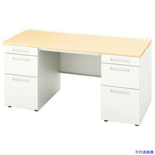 ■ナイキ 両袖デスク XEHH158BBWS(5438778)[送料別途見積り][法人・事業所限定][外直送]