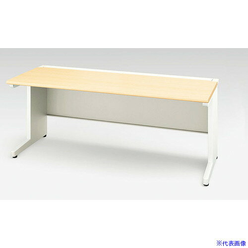 Lifting Tables - ■NAIKI 平デスク(引出し無し) XEHH型/天板:シルクウッド 本体:クリアーホワイト/W1800×D800×H720 XEHH188FDNWS(5445069)[送料別途お見積り][法人限定][外直送]