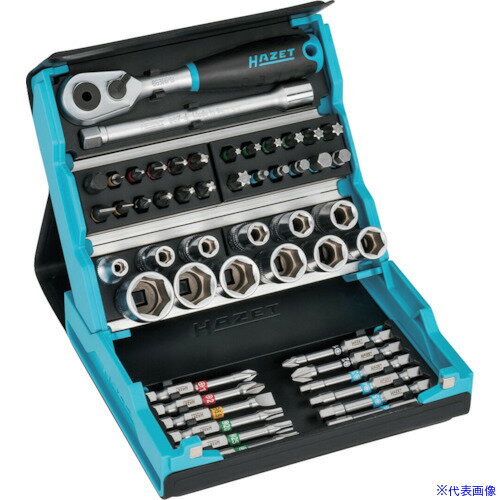 ■HAZET ビットラチェットセット 50点 22002(5454848)[送料別途お見積り][法人限定][掲外取寄](4)