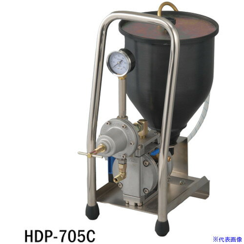 ■アネスト岩田 小形ダイヤフラムペイントポンプ 5Lホッパー付ポンプ ステンレス HDP705CN(5470538)[法人限定][外直送元]