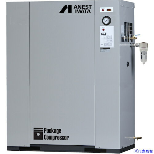 ■アネスト岩田 レシプロコンプレッサー(給油式) パッケージコンプレッサ D付 2.2KW 50Hz CLP22EF14DM5(5472026)[法人・事業所限定][外直送元]