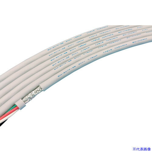 ■長岡特殊電線 EM-CHC-300(VCTF-SB) 4×0.75SQ 灰 EMCHC3004X0.75SQ100GRAY(5479057)[法人・事業所限定]..