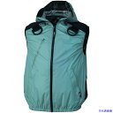 ■XEBEC 空調服遮熱ハーネスベスト(フード付き)XE98106−43−M ブルーグレー XE9810643M(5520279)[送料...