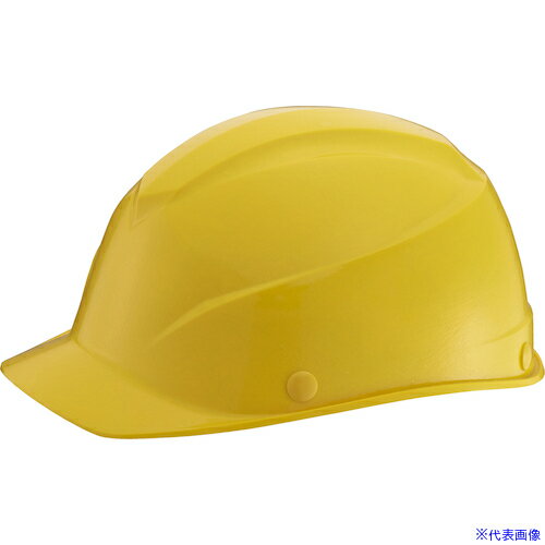 ■タニザワ エアライトS搭載ヘルメット 軽量FRP製「かるメット」 溝付 イエロー 103JPZY2(5525097)[送料別途見積り][法人・事業所限定][外直送]