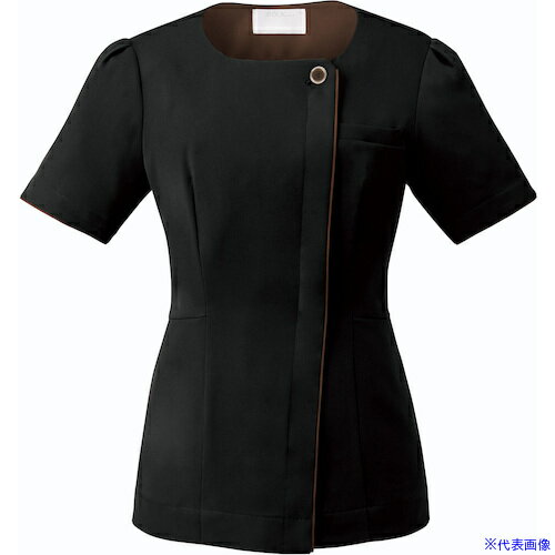 ■FOLK レディスジップスクラブ ブラック 3L 7093SC93L(5526751)[送料別途お見積り][法人限定][掲外取寄]