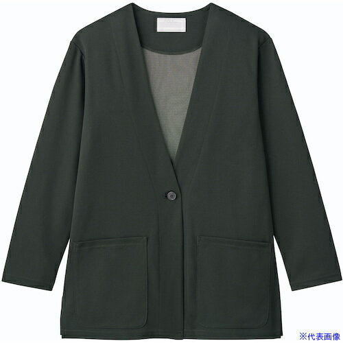 ■FOLK ニットカーディガン チャコールグレー LL 9007SC15LL(5526805)[送料別途お見積り][法人限定][掲..