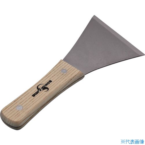 オレンジブック トラスコ中山　TRUSCOSAKAZUME 皮スキ Y型斜刃90mm 〔品番:4013〕[ 注番:5531340]特長●耐久性抜群のケレン作業の定番皮スキです。用途●古い塗膜、サビの除去等ケレン作業用。仕様●全長(mm)：200●刃幅(mm)：90●刃長(mm)：94●刃厚(mm)：1.6●形状：Y型斜刃●セット内容：90仕様2材質/仕上●ブレード：S50C●ハンドル：全鋼白木柄セット内容/付属品注意●先端が鋭利になっております。原産国（名称）日本JANコード4945758081023本体質量130gオレンジブック トラスコ中山　TRUSCOSAKAZUME 皮スキ Y型斜刃90mm 〔品番:4013〕[注番:5531340][本体質量：130g]《包装時基本サイズ：14×90×200》〔包装時質量：130g〕分類》工事・照明用品》塗装・内装用品》へら・スクレーパー☆納期情報：仕入れ先通常在庫品 (欠品の場合有り)