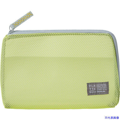 ■KING JIM FLATTY SHEER Mサイズ 黄色 5164Y(5536161)[送料別途見積り][法人・事業所限定][掲外取寄]