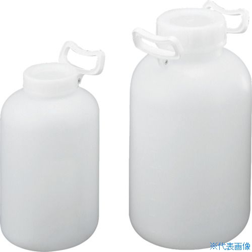 オレンジブック トラスコ中山　TRUSCOサンプラ PE取手付広口瓶 10L 〔品番:02508〕[ 注番:5576288]特長●持ち運びに便利な取手付のボトルです。用途●薬品の保管に。仕様●容量(ml)：10000●目盛間隔(ml)：1000●直径(mm)：217●高さ(mm)：400●取手：両手●色：乳白色●容量(L)：10●呼称：10L仕様2材質/仕上●本体:ポリエチレン(PE)●取手:ポリプロピレン(PP)セット内容/付属品注意原産国（名称）日本JANコード4560277214716本体質量700gオレンジブック トラスコ中山　TRUSCOサンプラ PE取手付広口瓶 10L 〔品番:02508〕[注番:5576288][本体質量：700g]《包装時基本サイズ：230×250×400》〔包装時質量：823g〕分類》研究用品》ボトル・容器》ボトル☆納期情報：仕入れ先通常在庫品 (欠品の場合有り)