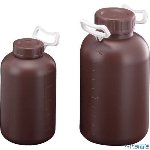 ■サンプラ PE取手付広口遮光瓶 10L 02925(5576415)