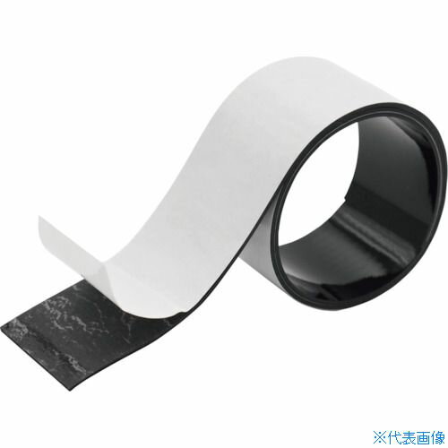 ■マグエックス 超強力マグネットテープ ゼロスリップ 粘着付 幅30mm MHGT30(5579472)