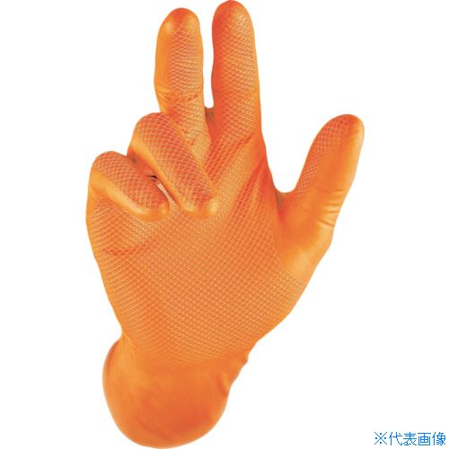 ■ハラダ グリッパーズグローブ オレンジ XL(50枚入) 37002475(5580915)
