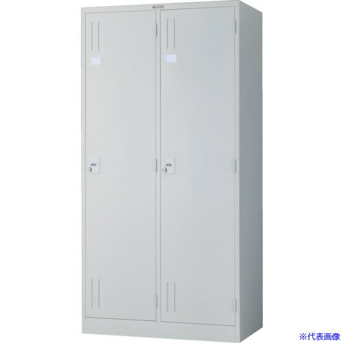 ■TRUSCO スタンダードロッカー 2人用ワイド ダイヤル錠 オフホワイト 900X515XH179...