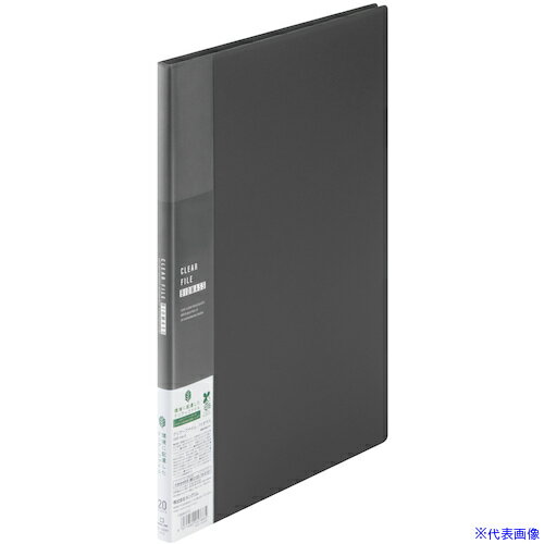 ■KING JIM クリア-ファイル バイオマス クロ 136BMBK(5625522)×5[送料別途見積り][法人・事業所限定][..