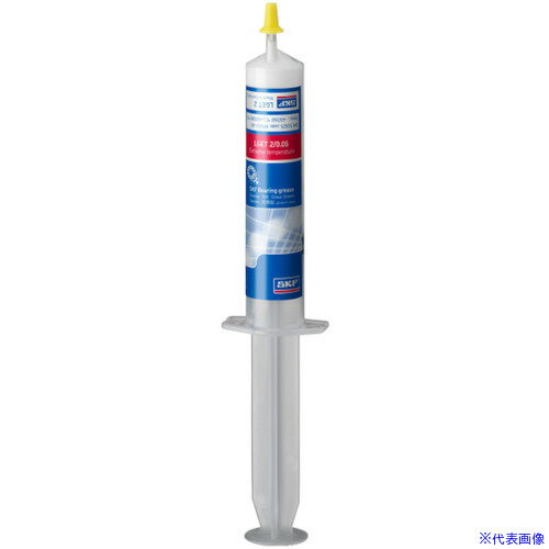 オレンジブック トラスコ中山　TRUSCOSKF 軸受用グリース 極限高温用 LGET 2 (50g(25ml)シリンジ入り) 〔品番:LGET20.05〕[ 注番:5644562]特長●お客様ニーズに合わせて設計、用途に合わせて性能試験したグリースです。●軸受早期故障の36％以上は潤滑不良が原因です。●SKF潤滑剤は、お客様のニーズに合わせて設計され、実際の用途でその性能を試験しています。●軸受、潤滑剤、用途に関する当社の経験は、お客様の用途に適した潤滑剤を提供し、お客様の全体的な潤滑スキームを改善するための手助けとなります。●SKF LGET 2はPTFE増ちょう剤を使用した、合成フッ素化オイルを基油とするグリースです。200 °C (390 °F) から最大260 °C (500 °F) までの超高温で稼働するアプリケーションに特に適しています。用途●ベーカリー機器 (オーブン)●キルンのトラックホイール●コピー機の給紙ローラー●ウエハースオーブン●テキスタイルドライヤー●フィルムストレッチテンダー●超高低温で作動する電気モーター●緊急/高温ファン●真空ポンプ仕様●ちょう度：2●色：白●容量(kg)：0.05●使用温度範囲(℃)：-40℃〜＋260℃●容器タイプ：シリンジ●増ちょう剤、基油：PTFE、PFPE仕様2●高純度のガス状酸素やヘキサンの存在で非常に反応しやすいエリアなどの攻撃的な環境下でも長寿命●優れた耐酸化性●良好な耐食性●優れた耐水・耐蒸気性●基油粘度(mm2/s)40℃、100℃：400、38●極圧性能 四球試験、溶着荷重、DIN 51350/4(N)：8000以上●転がり軸受グリース寿命(10000r/minでのL50寿命)R0F試験：220℃で1000時間材質/仕上セット内容/付属品注意●【海外取り寄せのため原則、キャンセル・返品不可】原産国（名称）ドイツJANコード本体質量0.05kgオレンジブック トラスコ中山　TRUSCOSKF 軸受用グリース 極限高温用 LGET 2 (50g(25ml)シリンジ入り) 〔品番:LGET20.05〕[注番:5644562][本体質量：0.05kg]《包装時基本サイズ：210×130×30》分類》化学製品》化学製品》グリス・ペースト☆納期情報：メーカー取り寄品（弊社より発送）