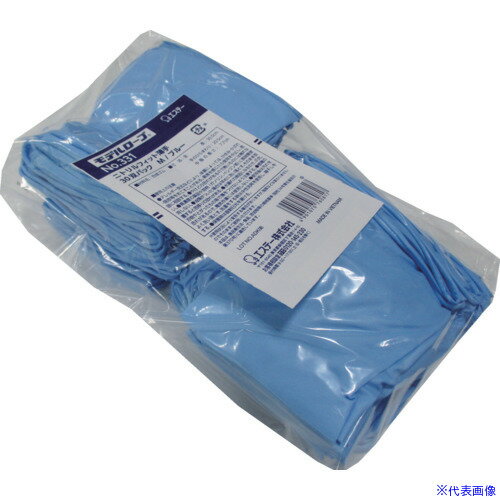 ■エステー モデルローブ No.331ニトリルフィット薄手 30双パック Mサイズ ブルー ST76081(5658419)