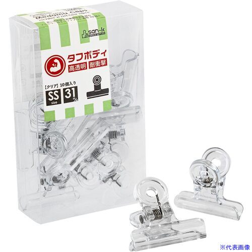 オレンジブック トラスコ中山　TRUSCOサンケー プラカラー目玉クリップ小小(ボックス)透明10個入 〔品番:PMDV4T〕[ 注番:5673392]特長●割れにくく上部なポリカーボネートを使用しているから、安心してお使い頂けるだけでなくクリアで視認性も高いクリップです。仕様●サイズ：小小●挟口寸法(mm)：31●とじ枚数(枚)：60●色：クリア●縦(mm)：20●横(mm)：31●幅(mm)：31仕様2材質/仕上セット内容/付属品注意原産国（名称）中国JANコード4974161140041本体質量29gオレンジブック トラスコ中山　TRUSCOサンケー プラカラー目玉クリップ小小(ボックス)透明10個入 〔品番:PMDV4T〕[注番:5673392][本体質量：29g]分類》オフィス・住設用品》文具・事務用品》クリップ☆納期情報：メーカー取り寄品（弊社より発送）