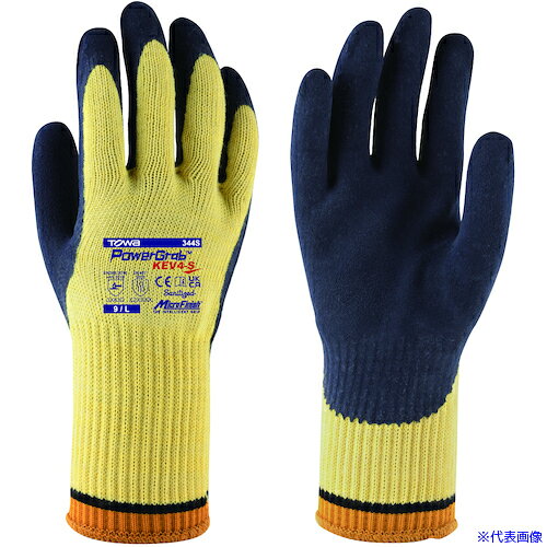 ■トワロン 耐切創手袋 パワーグラブKEV4-S 9/L 344S9L(5674264)