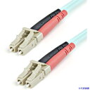 ■StarTech 光ファイバーケーブル/1m/OM3準拠/50/125/LC-LC/LSZH/アクア/光配線 マルチモード光パッチコード A50FBLCLC1(5723241)
