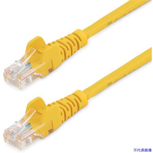 ■StarTech カテゴリ5e LANケーブル/3m/イエロー/RJ45コネクター/ツメ折れ防止機構付/CAT5e 45PAT3MYL(5723244)[法人限定][外直送元]