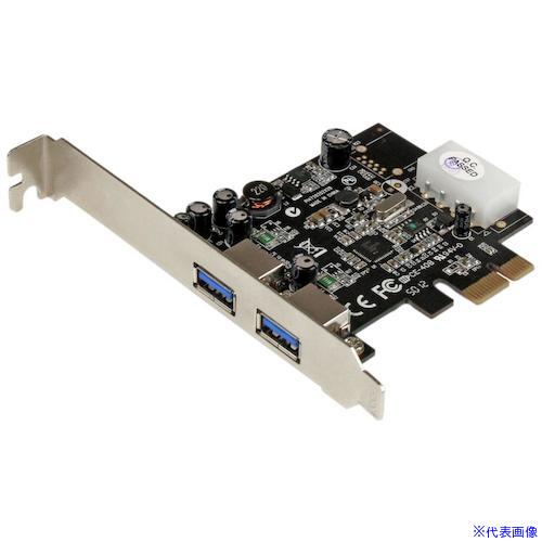 ■StarTech USB増設PCIeカード/2x USB−A/5Gbps/ペリフェラル電源/UASP対応/インターフェースボード PEXUSB3S25(5723296)