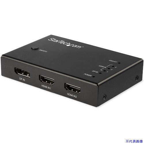 ■StarTech HDMIディスプレイ切替機/4入力1出力/4K60Hz/自動切替機能/3x HDMI/1x Di...