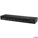 ■スターテック USB - RS232C変換ハブ/USB 2.0/8ポート DB9/メタル筐体/ラックマウント/シリアルアダプター ICUSB23208FD(5...